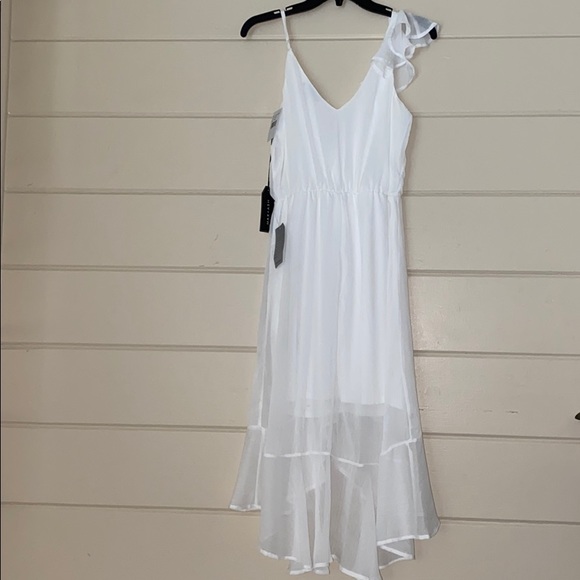 MAX & ASH Ruffle High/Low Hem Dress Size Small - Picture 6 of 6